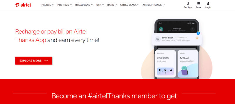 Airtel Thanks App